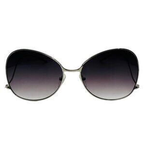 9144 | Silver Frame Butterfly Lens Sunglasses